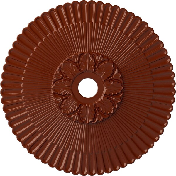 Ekena Millwork Melonie Ceiling Medallion (Fits Canopies up to 6 1/4"), Hand-Painted Firebrick, 36 1/4"OD x 1 7/8"P CM36MEFIF - main